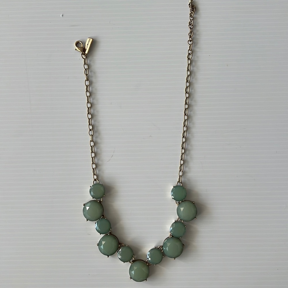 Beautiful necklace light green stones